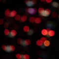 Blurred Light night at city blue bokeh abstract black background blur lens flare reflection beautiful circle glitter merry Royalty Free Stock Photo