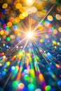 Blurred Light Refraction with Bokeh Effect Royalty Free Stock Photo