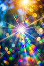 Blurred Light Refraction with Bokeh Effect Royalty Free Stock Photo
