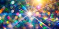 Blurred Light Refraction with Bokeh Effect for Creative Design Royalty Free Stock Photo