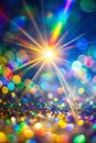 Blurred Light Refraction with Bokeh Effect for Creative Design Royalty Free Stock Photo