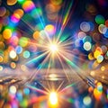 Blurred Light Refraction with Bokeh Effect for Creative Design Royalty Free Stock Photo