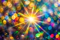 Blurred Light Refraction with Bokeh Effect for Creative Design Royalty Free Stock Photo