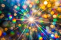Blurred Light Refraction with Bokeh and Flare Effect Royalty Free Stock Photo