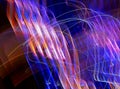 Blurred lighting effect in changing colors Royalty Free Stock Photo