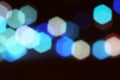BLURRED LIGHTS Background.Abstract circular bokeh background Royalty Free Stock Photo