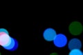 BLURRED LIGHTS Background.Abstract circular bokeh background