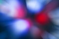 Blurred lights dark blue, red, pink background. Abstract soft explosion effect. Centric motion pattern Royalty Free Stock Photo