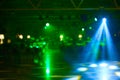 Blurred lights on stage, abstract image of concert lighting Royalty Free Stock Photo