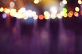 Blurred lights on stage, image of concert lighting, background party blur celebration concept Royalty Free Stock Photo