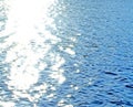 Blurred Lights sun flare on the water Royalty Free Stock Photo