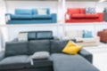 Blurred Living Room with Couches applying Retro Instagram Style Filter Royalty Free Stock Photo