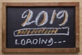 progress bar loading of 2019 Royalty Free Stock Photo