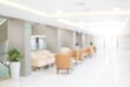 Blurred luxury hospital interior background Royalty Free Stock Photo