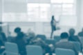 Blurred of meeting room. People during a conference meeting. Intentionally blurred post production Royalty Free Stock Photo