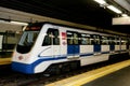 Blurred Metro in Motion - Madrid - Spain Royalty Free Stock Photo