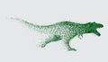 Blurred motion of tyrannosaur Royalty Free Stock Photo