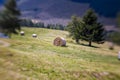 Blurred Mountain Sheaf. Lensbaby Shot Royalty Free Stock Photo
