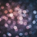 Blurred multicolored bokeh lights create an abstract pattern. Predominantly circular i Royalty Free Stock Photo
