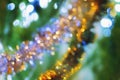 Blurred multicolored christmas background with bokeh Royalty Free Stock Photo