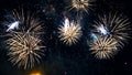 blurred multicolored flashes of fireworks Royalty Free Stock Photo