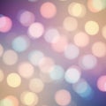 Blurred multicolored lights create a bokeh effect with soft, overlapping circles Royalty Free Stock Photo