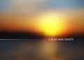 Blurred nature sunrise background