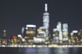Blurred New York City skyline, USA Royalty Free Stock Photo