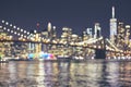 Blurred New York City skyline, USA Royalty Free Stock Photo