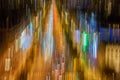 Blurred night city lights bokeh. Royalty Free Stock Photo