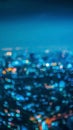 Blurred night city view landscape with blurred cityscape business building night lights bokeh Royalty Free Stock Photo