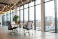 Blurred office interior with modern furniture Royalty Free Stock Photo