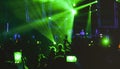 Blurred people dancing at music night festival event party Royalty Free Stock Photo