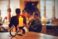Blurred people at restaurant Royalty Free Stock Photo