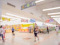 Blurred people in shopping mall abstract background Royalty Free Stock Photo