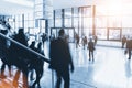 Blurred People at a trade show Royalty Free Stock Photo