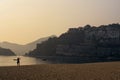 Blurred photo of the beach of Repulse Bay on sunrise Royalty Free Stock Photo