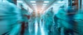 Blurred Photo Of Healthcare Professionals And Patients In Hospital, Representing Medical Advancements Royalty Free Stock Photo