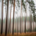 Blurred pine trees Royalty Free Stock Photo