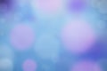 Blurred pink, blue and purple bokeh pastel background.