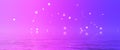 Blurred Purple bokeh background with copy space. Abstract luxury glitter effect boke. Sparkling magical dust particles. Magic