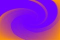 Blurred purple and orange colors twist wave colorful effect for background, illustration gradient in water color art swirl rainbow Royalty Free Stock Photo