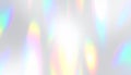 Blurred rainbow light refraction overlay bokeh Royalty Free Stock Photo
