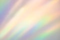 Blurred rainbow light refraction texture on white wall