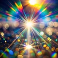 Blurred Refraction with Bokeh Light Effect Royalty Free Stock Photo