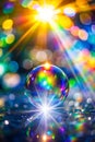 Blurred Refraction with Bokeh Light Effect Royalty Free Stock Photo