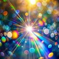 Blurred Refraction with Bokeh Light Effect Royalty Free Stock Photo