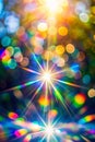 Blurred Refraction with Bokeh Light Effect Royalty Free Stock Photo