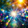Blurred Refraction Light with Bokeh and Organic Flare Overlay Effect