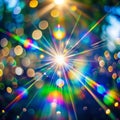 Blurred Refraction Light and Bokeh Overlay Effect